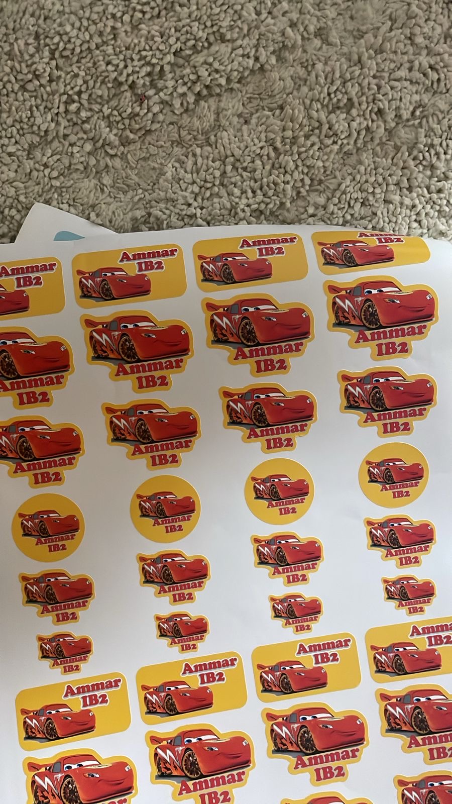 Sticker labels